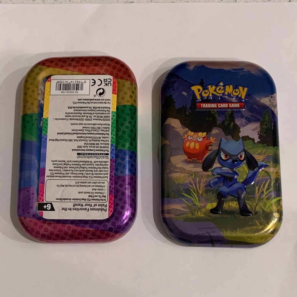 Pokemon Trading Cards Set with Tin - Blue, Red, Gold - Picture 2 of 7